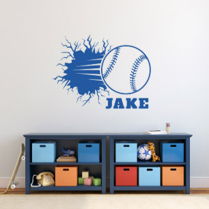 Cool Crushing Baseball Large Sports Wall Decal