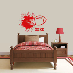 Cool Crushing Football Large Sports Wall Decal