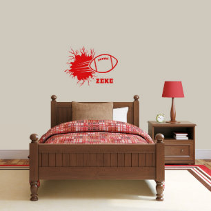 Cool Crushing Football Medium Sports Wall Decal