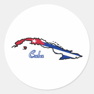 Cool Cuba Classic Round Sticker