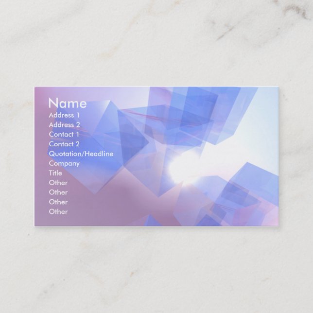 Cool Cubes Business Card (Front)