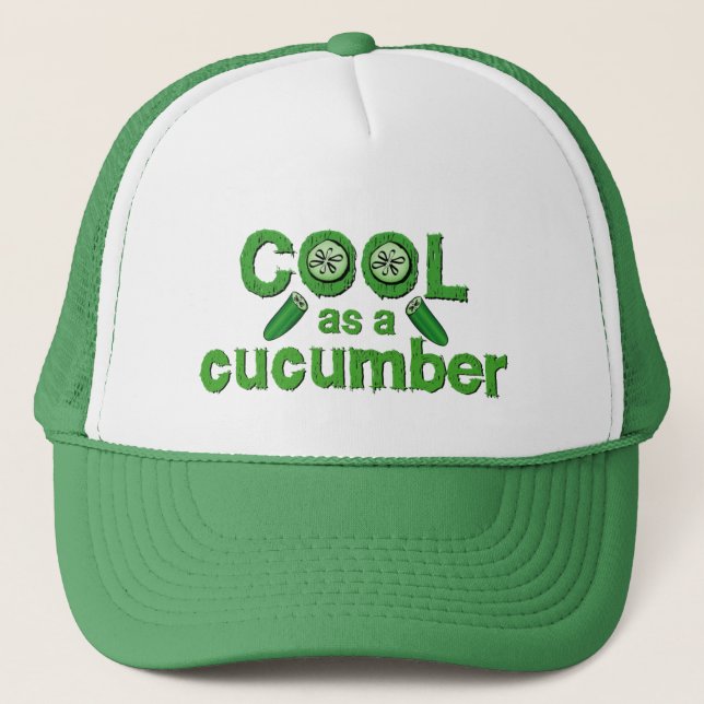 Cool Cucumber hat - choose color (Front)