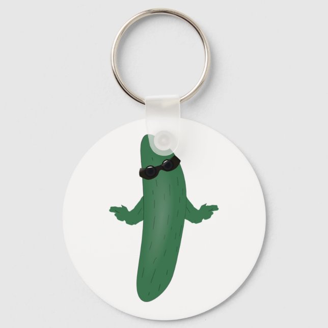 Cool Cucumber Keychain (Front)