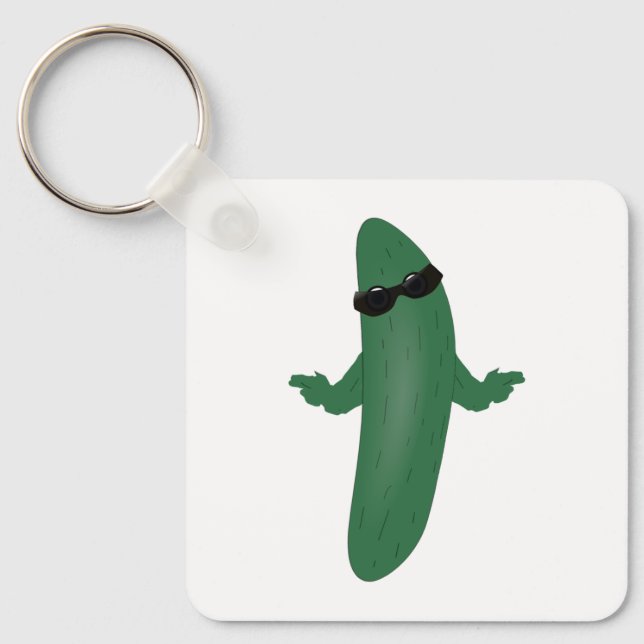 Cool Cucumber Keychain (Front)