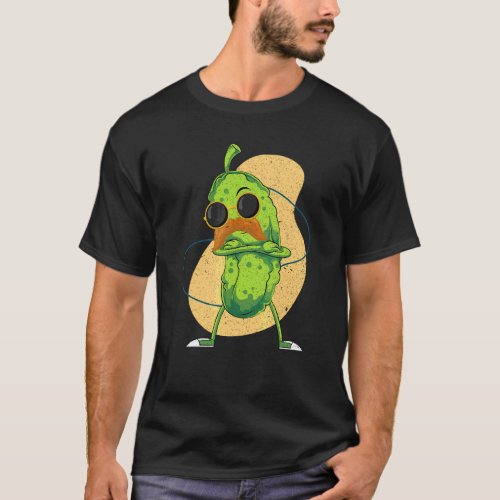 Cool Cucumber  Moustache  Veggie Sunglasses Pickle T_Shirt