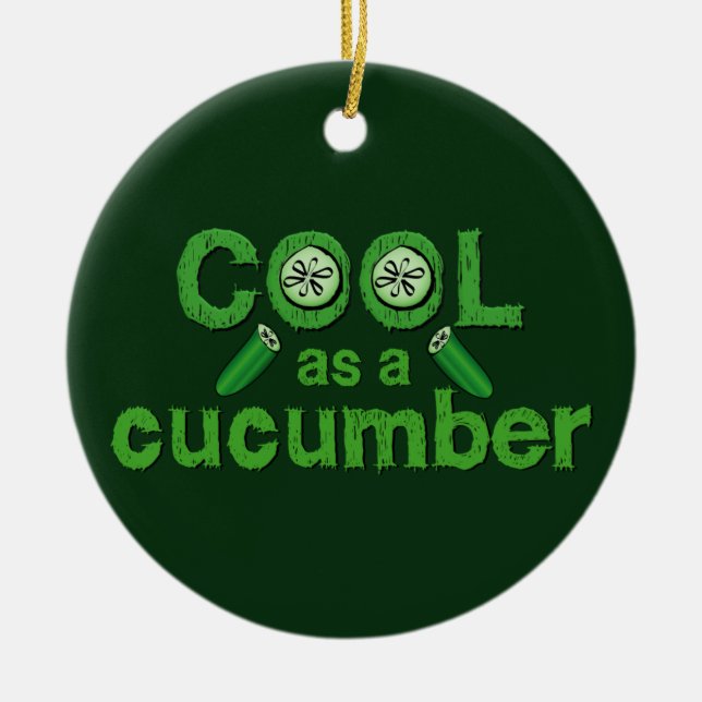 Cool Cucumber ornament (Front)