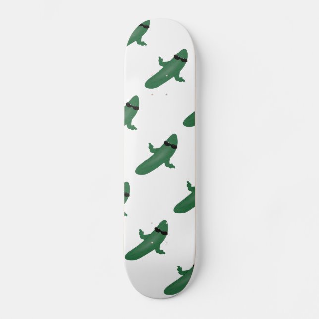 Cool Cucumber Skateboard Deck (Front)