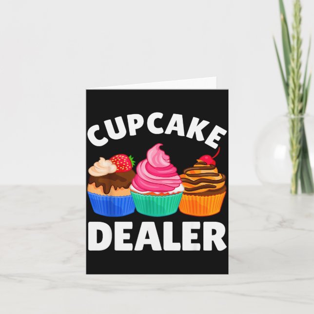 Cool Cupcake Costume For Men Women Baking Cupcake  Card (Front)