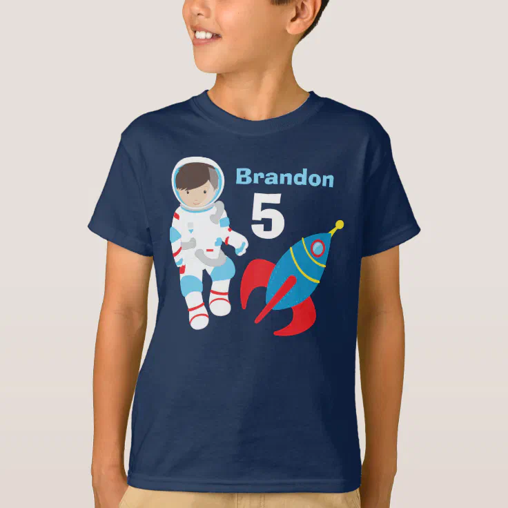 GREAT KIDS GIFT & NAMED TOO SPACE INVADERS PERSONALISED CHILDS T-SHIRT 