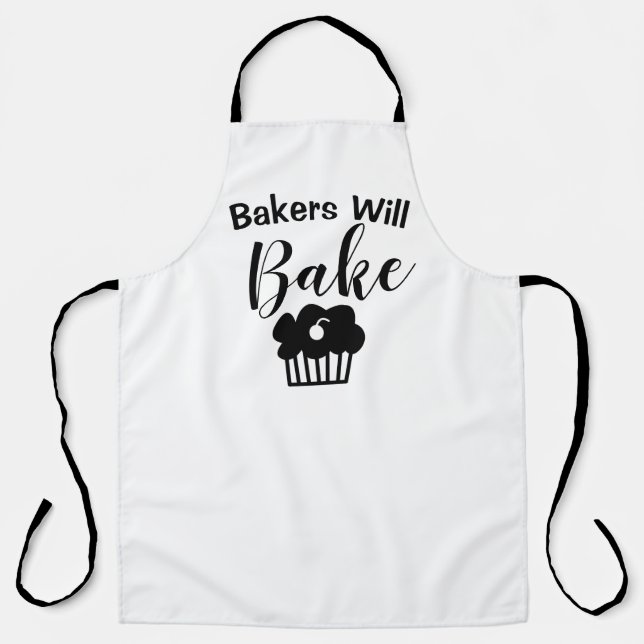 Cool Custom Bakers Will  Bake Baked Apron (Front)