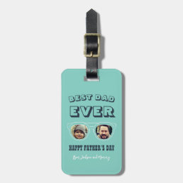 Cool Custom Dad Son Daughter Photo Father&#39;s Day Luggage Tag