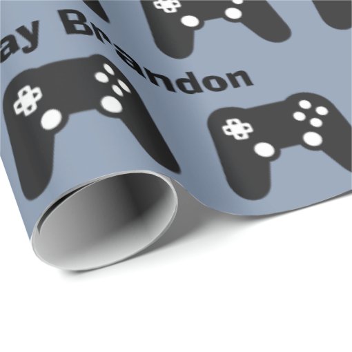 Cool Custom Gamer Wrapping Paper | Zazzle