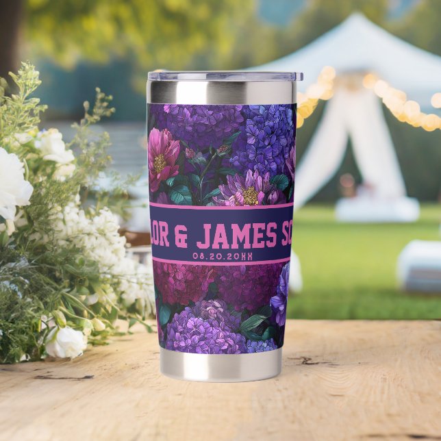 Cool Custom Hydrangeas Insulated Tumbler For Simpl (Wedding)
