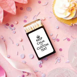 Cool custom keep calm matchboxes party favor gift