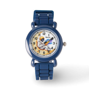 Cool Custom Name Astronaut on the Moon Watch