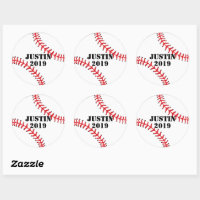 Baseball Ball Stickers, Zazzle