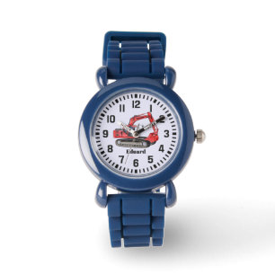 Cool Custom Name Construction Digger Truck Watch