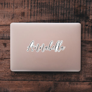 Cool Custom Name Script Laptop Sticker