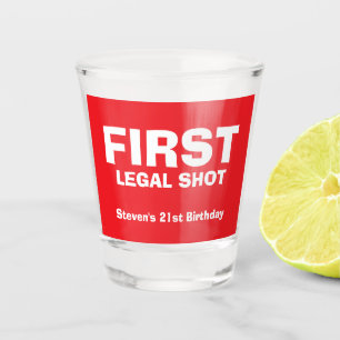 COOL! 🥃Custom Shot Glass – First Legal Shot with