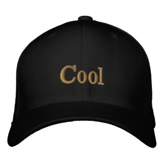Cool Custom Text Black Flexfit Wool Stylish Visor Embroidered Baseball Cap