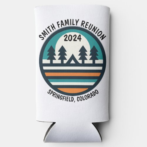 Cool Custom Vacation and Camping Seltzer Can Cooler