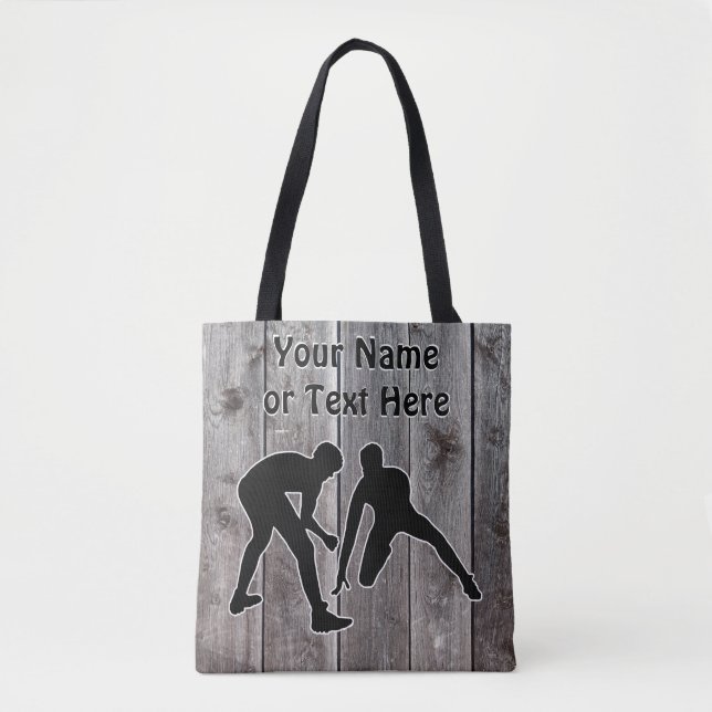 Cool Custom Wrestling Tote Bags with Your Text (Front)