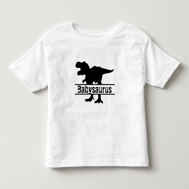 cool customizable babysaurus Family Dinosaur Toddler T-shirt (Front)
