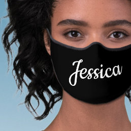 Cool Customizable Black All-Over Print Premium Face Mask