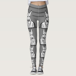 Pattern Print German Shepherd Women Leggings