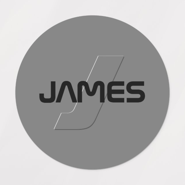 Cool Customizable Name & Monogram Clothing Labels (Design 1)