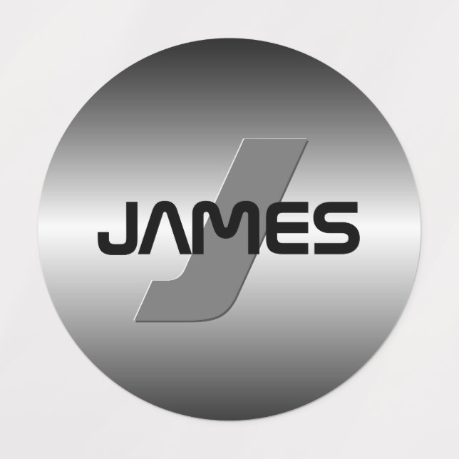 Cool Customizable Name & Monogram Labels (Design 1)