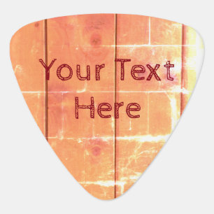 Cool Customizable Rustic Wood Design Guitar Pick
