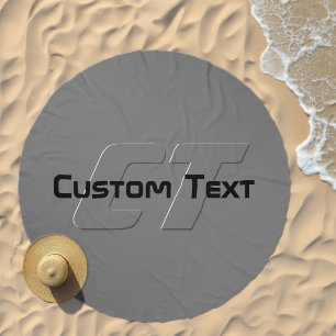 Cool Customizable Text Beach Towel