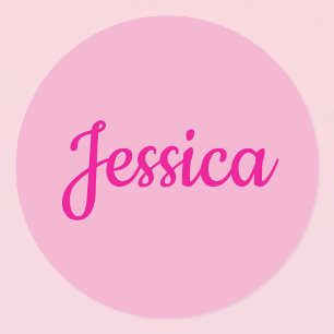 Cool Customizable Text Classic Round Sticker