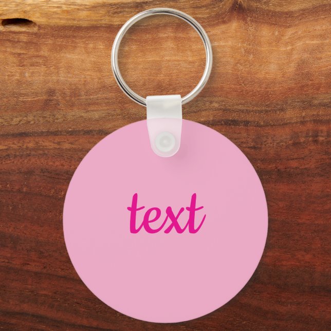 Cool Customizable Text Keychain (Front)