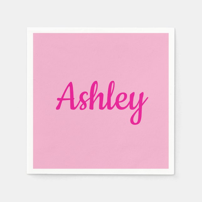 Cool Customizable Text Napkins (Front)