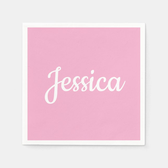 Cool Customizable Text Napkins (Front)