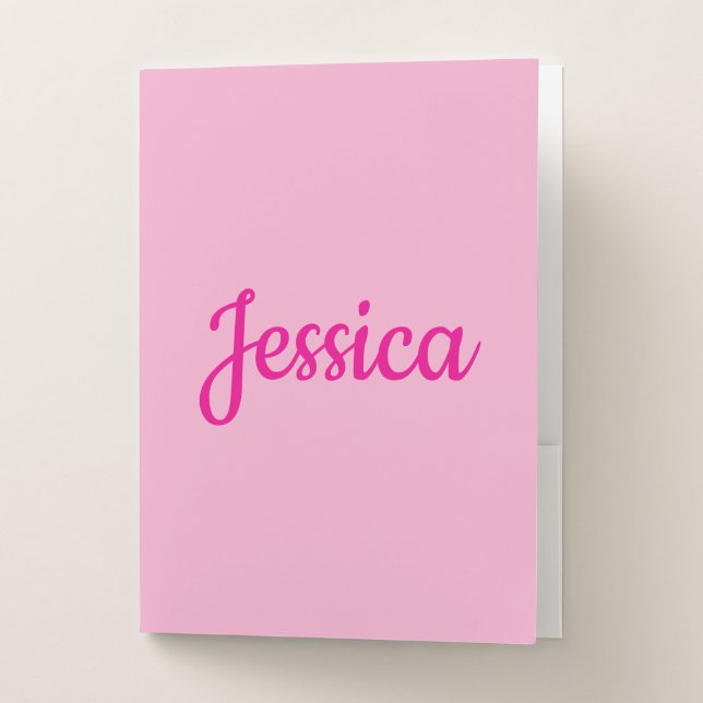 Cool Customizable Text Pocket Folder (Front)
