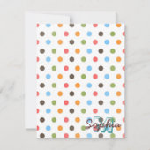 Cool cute colourful trendy monogram polka dots (Front)