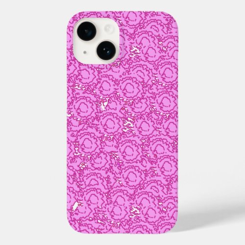 Cool cute girly swirls vibrant pink pattern Case_Mate iPhone 14 case