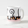 Cool cute hidden cats design large coffee mug