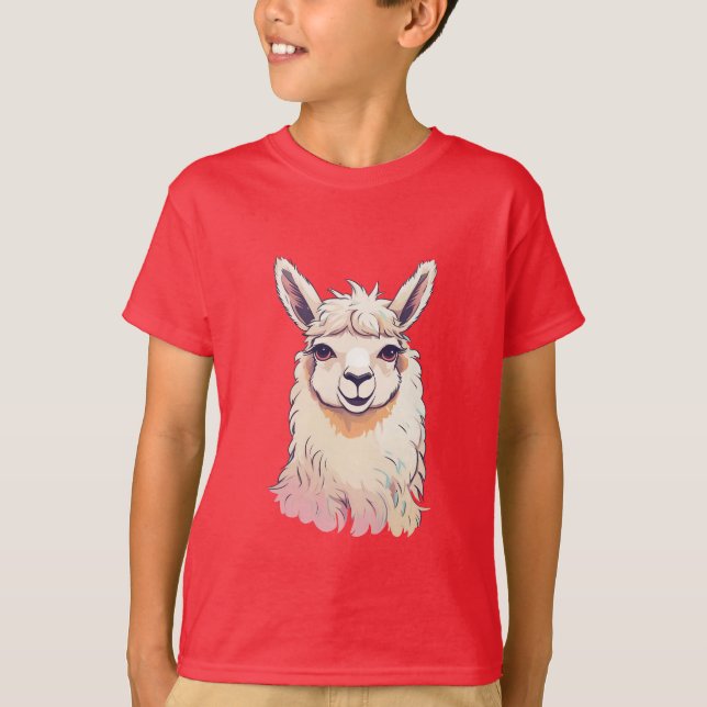 Cool Cute Llama T-Shirt (Front)