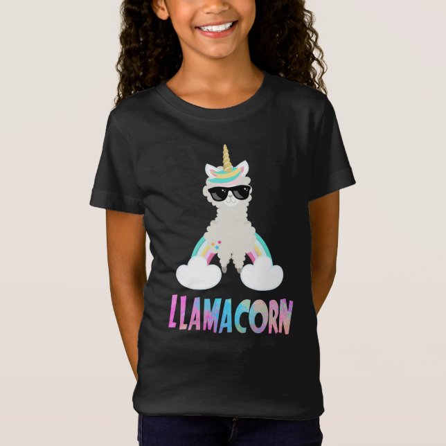 Cool Cute Llamacorn Unicorn Llama T-Shirt (Front)