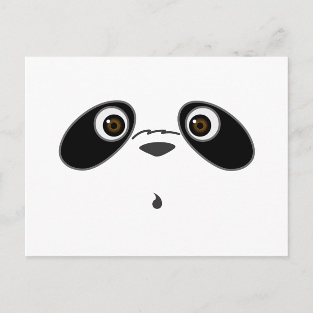 cool cute Panda illustration design by Kanjiz Postcard (Front)