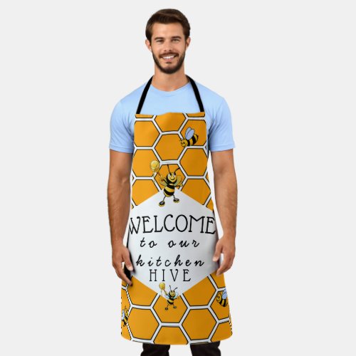 Cool  Cute Welcome To Our Bee Hive  Apron