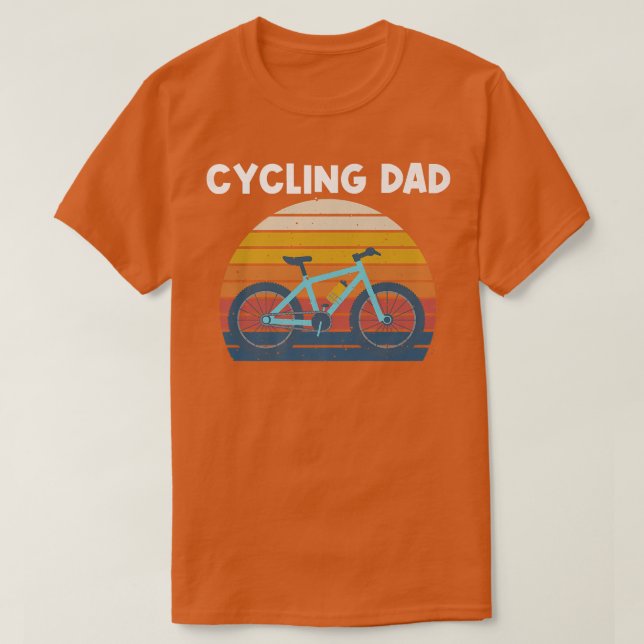 Cool Cycling Design For Dad Father Biking Bicycle  T-Shirt (Design Front)