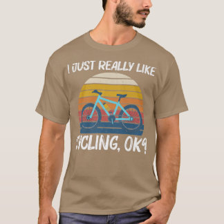 Cool Cycling Design For Men Women Biking Bicycle C T-Shirt