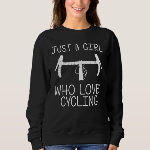 Cool Cycling For Girls Kids Cyclist Bike Rider Bic Sweatshirt