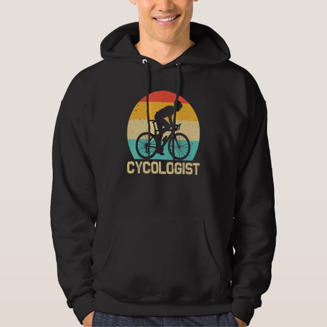 Cool Cycling For Men Women Cyclist Bicycle Mountai Hoodie (Front)