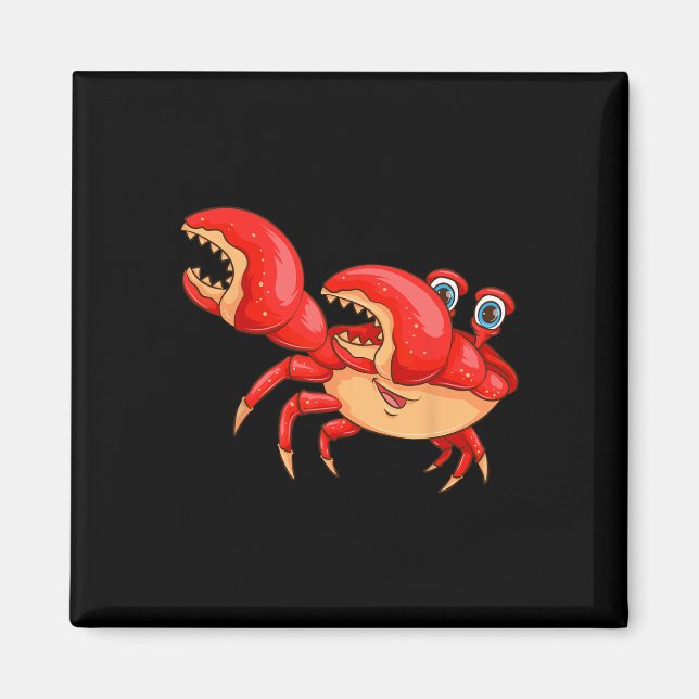 Cool Dabbing Crab Funny Dancer Sea Creature Lover  Magnet (Front)